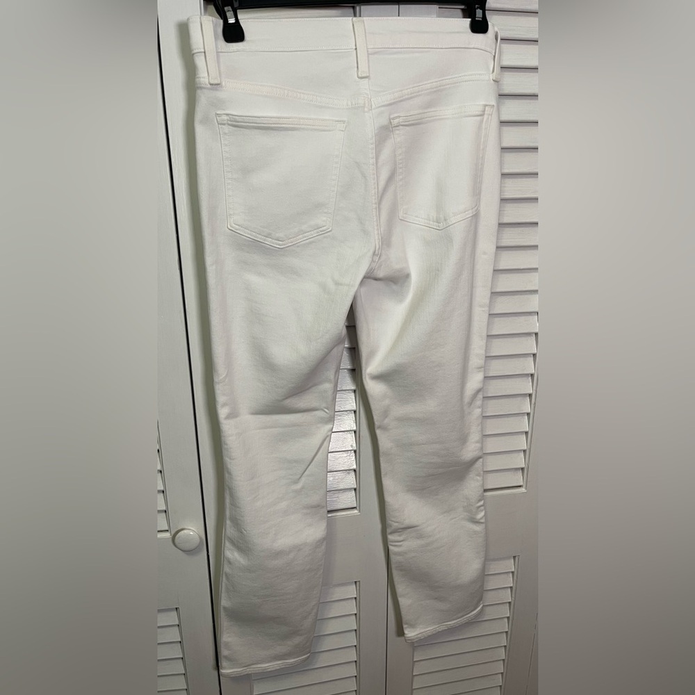 J.Crew White Vintage Slim Straight Jeans Size 28 - Picture 6 of 7